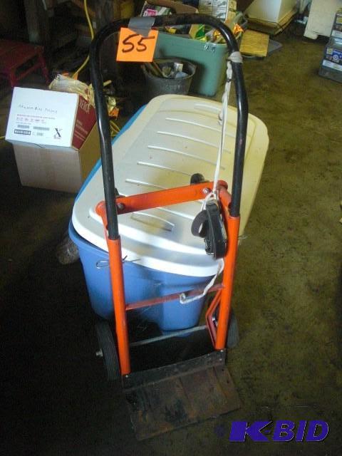 lot 55 image: 2 wheel cart.. Converts from uprigh...