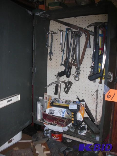 lot 61 image: Cabinet and all tools.. See the pic...