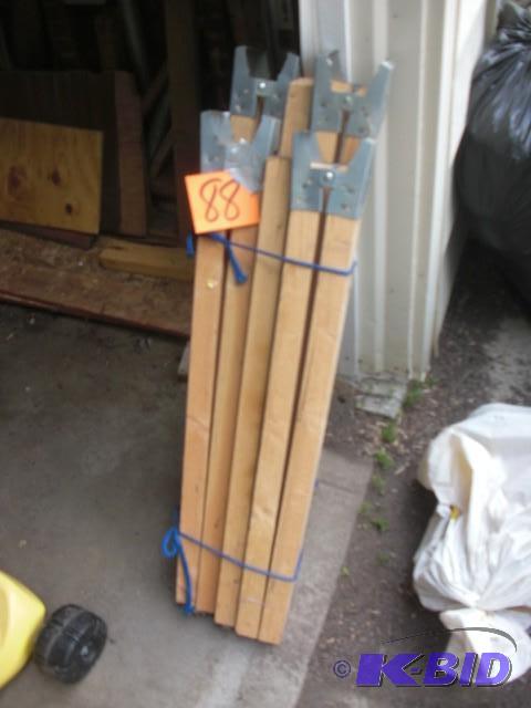 lot 88 image: 2 wooden saw horses...