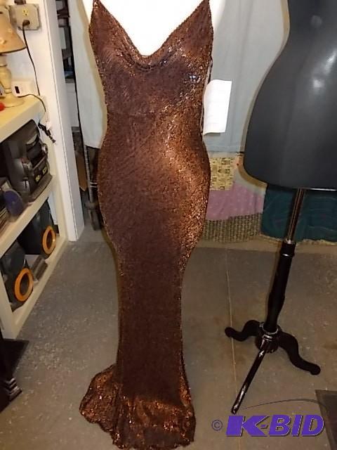 Size M Scala #158804 Bronze Beaded ...