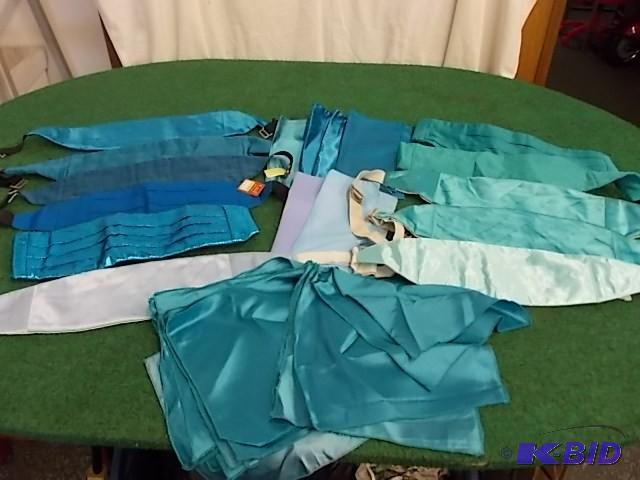 Lot Of Assorted Teal Pocket Squares...