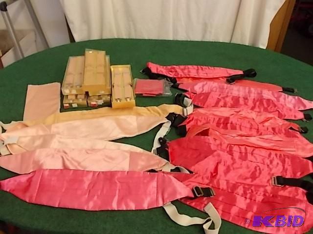 Assorted Peach &amp Coral Cummerbu...