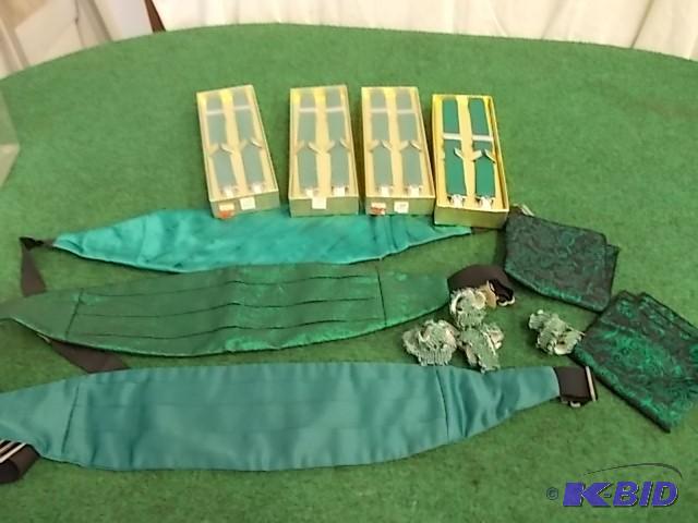 Lot Of Emerald Green Cummerbunds, S...