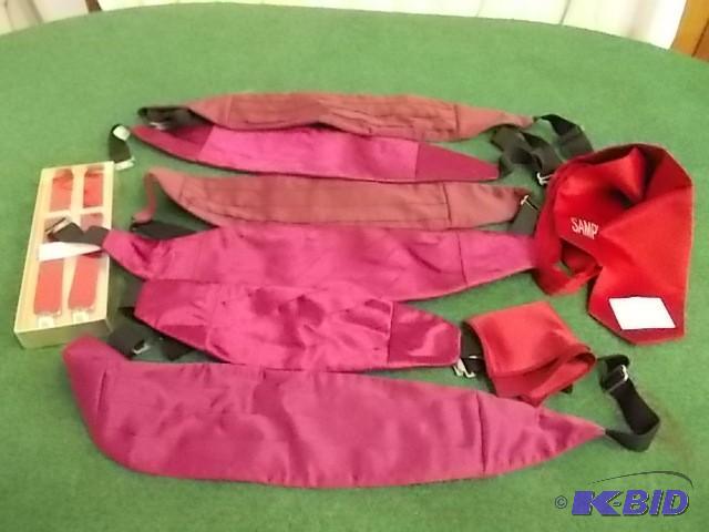 Assorted Burgundy &amp Red Cummerb...