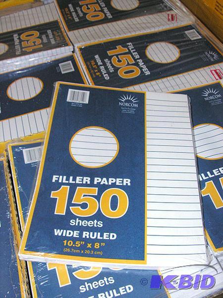 Wide rule filler paper