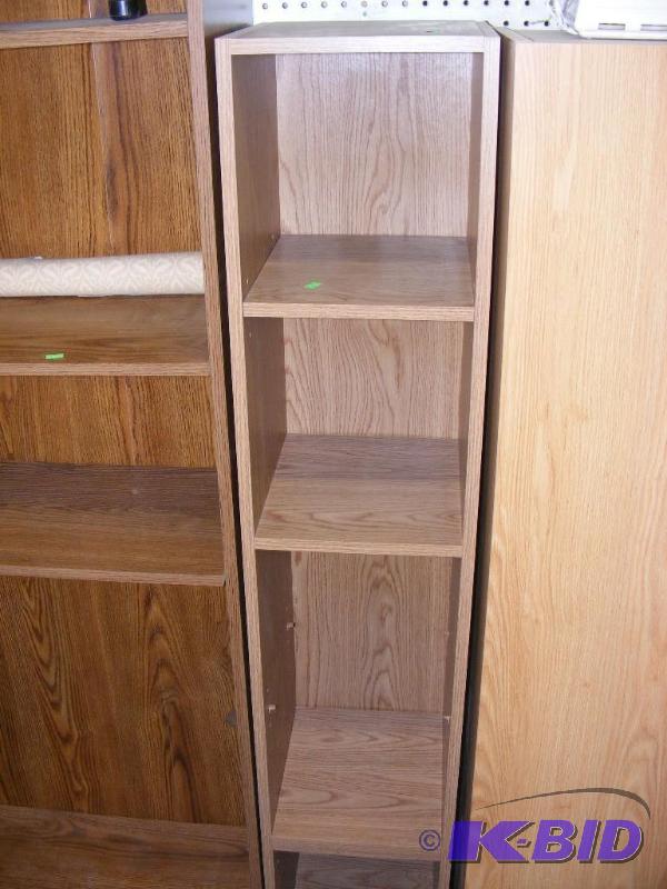 lot 143 image: Narrow Book Shelf 59.5 tall, 11...