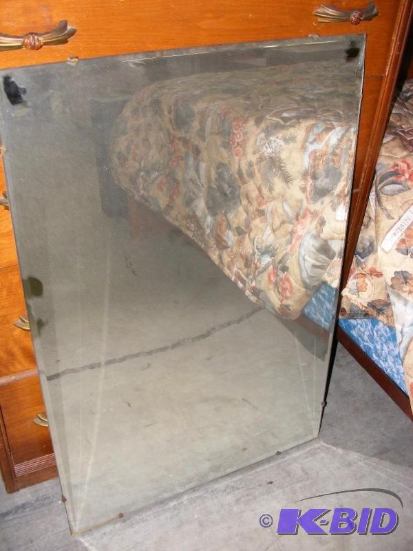 lot 149 image: Mirror, approx 18 x 30 damage t...