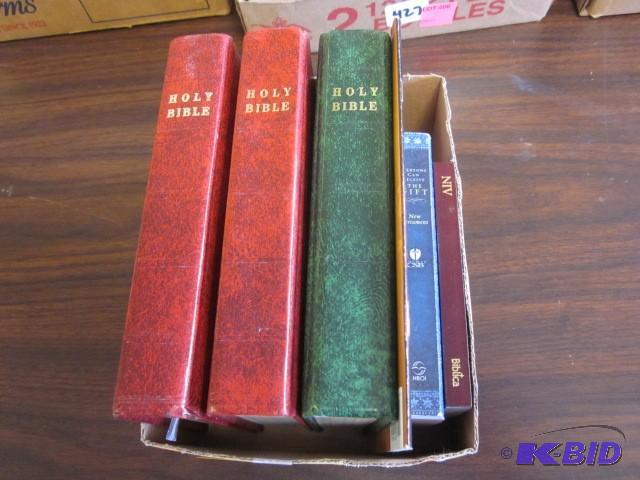 Bibles and New Testaments....