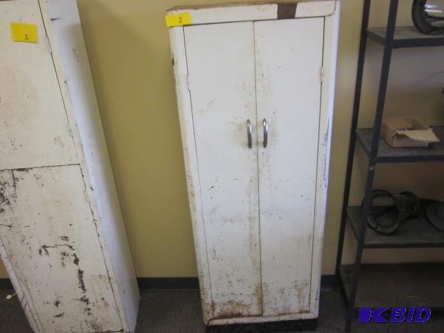 Metal cabinet, (2) doors, side x si...