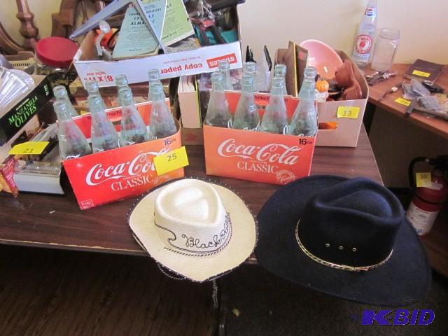 (2) Childrens cowboy hats and (2) ...
