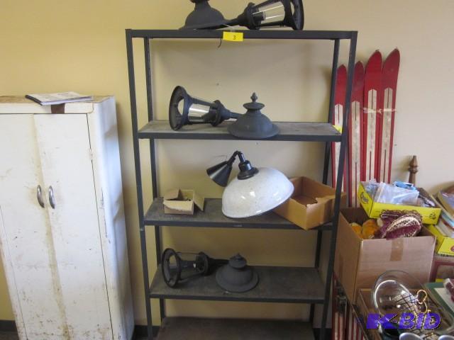 Metal shelving 72 in. x 36 in. with...