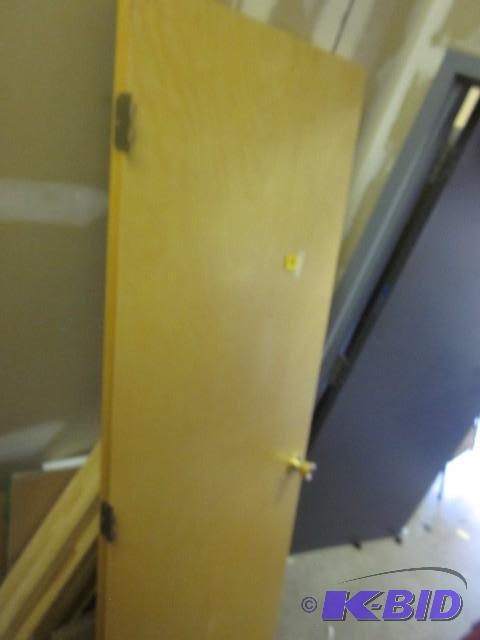 30 in. oak hollow core door with hi...
