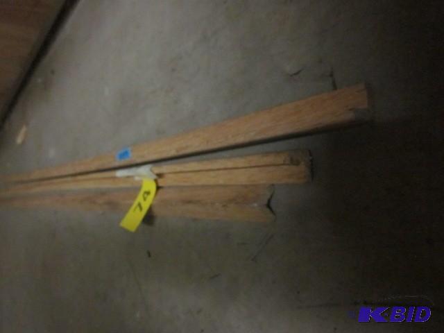 (3) 3.25 by 3.25 inch x 8 foot oak ...