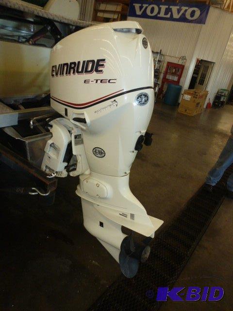 lot 2 image: 2005 Evinrude E-Tec 90Hp E90DSLSOC Outboard Engine Boat Motor Under 80 Hours