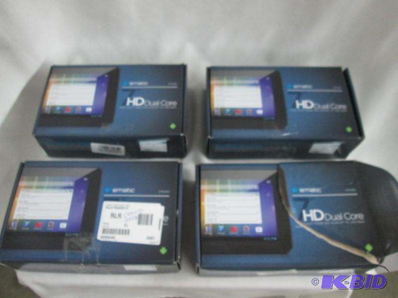 4 Ematic Tablets - Cracked Screens