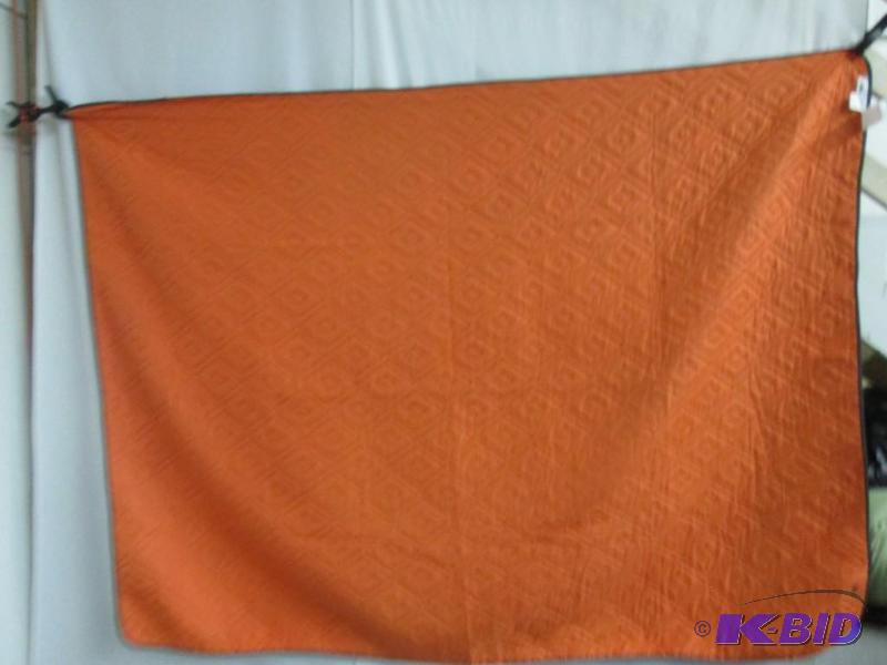 MyHome Twin 2pc Coverlet Set CharcoalOrange