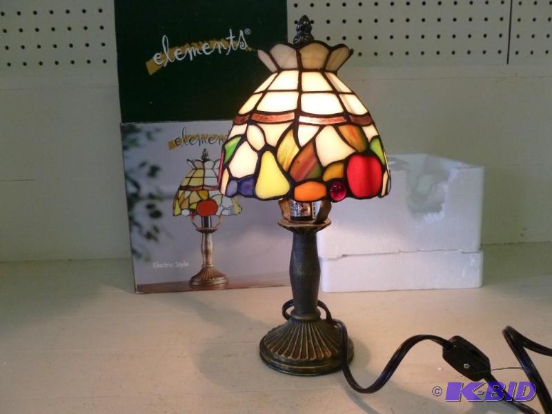 lot 143 image: Elements - Tiffany style electric l...