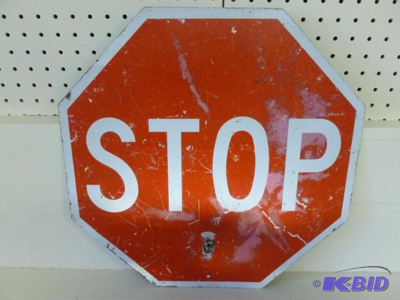 lot 15 image: Double sided heavy gage metal stop ...
