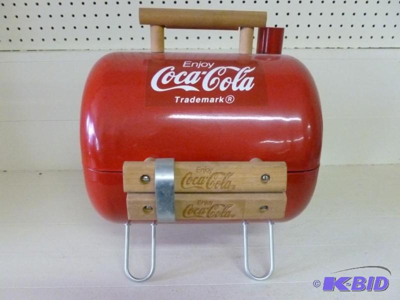 lot 153 image: Enjoy Coca-Cola metal charcoal pati...