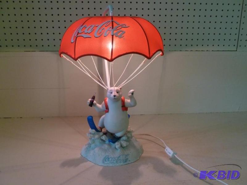 lot 156 image: Collectible Coca-Cola bear end tabl...