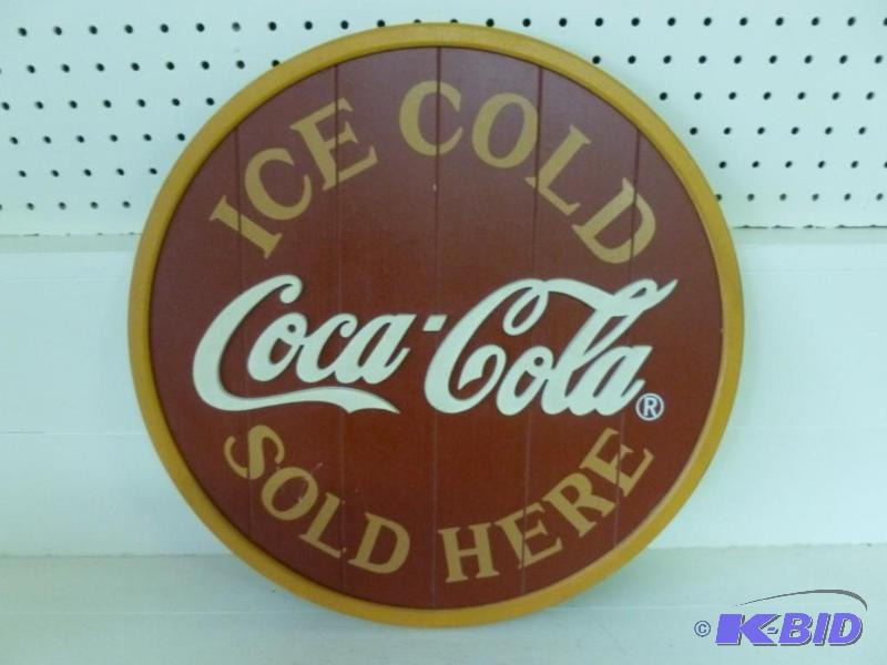 lot 162 image: Large Ice Cold Coca-Cola Sold Here ...