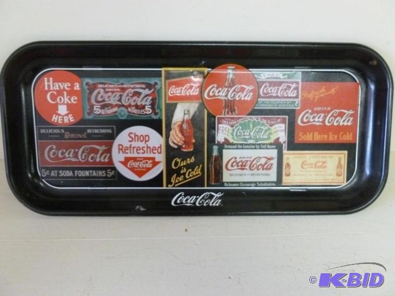 lot 167 image: Collectible Coca-Cola metal serving...