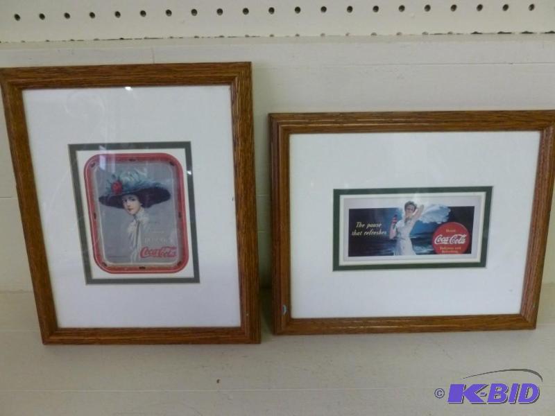 lot 172 image: Lot of two collectible Coca-Cola oa...