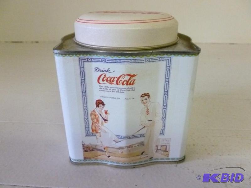 lot 192 image: Rare 1989 Coca-Cola metal container...