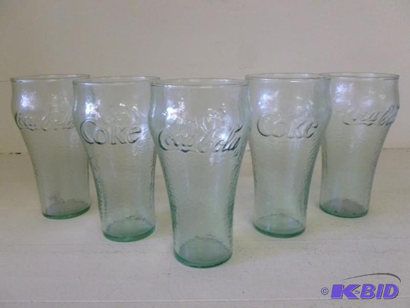 lot 200 image: Lot of five matching Coca-Cola embo...
