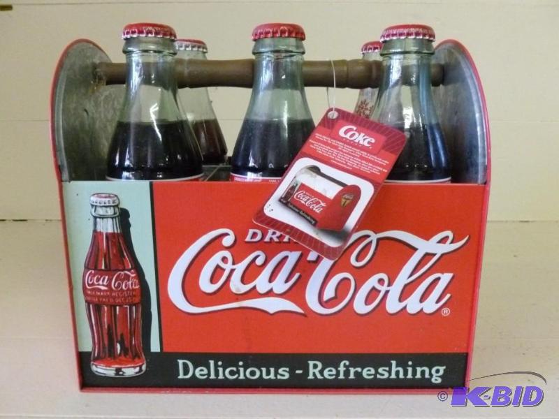 lot 208 image: Collectible Coca-Cola embossed galv...