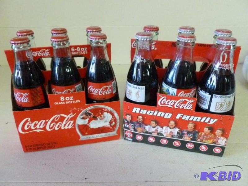 lot 210 image: Lot of two collectible Coca-Cola si...