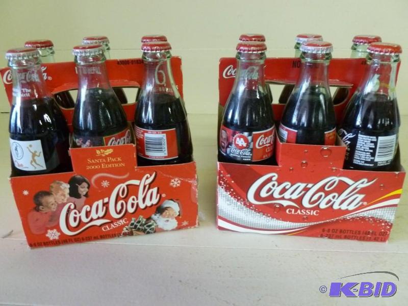 lot 211 image: Lot of two collectible Coca-Cola si...