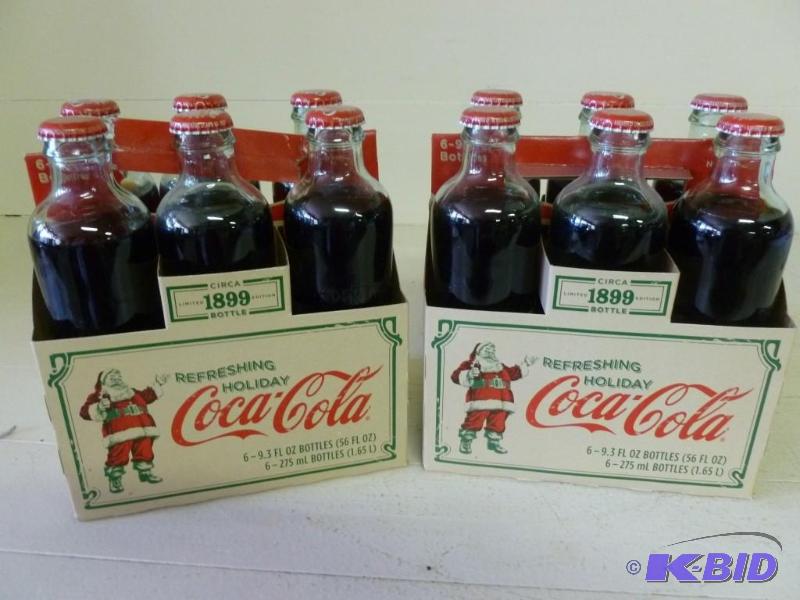 lot 212 image: Lot of two collectible Coca-Cola si...