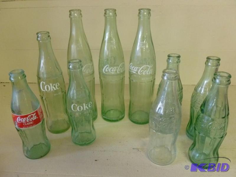 lot 217 image: Lot of ten Coca-Cola mixed sized so...