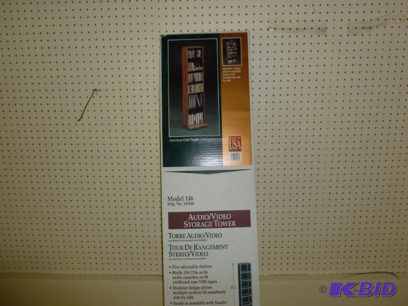 lot 224 image: Sauder Woodworking five tier audio ...