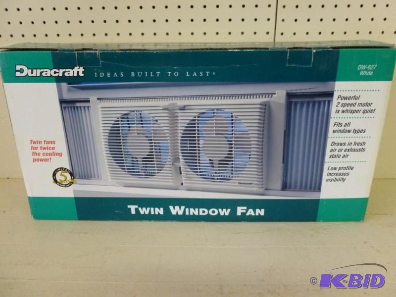 lot 226 image: Duracraft twin window fan model DW-...
