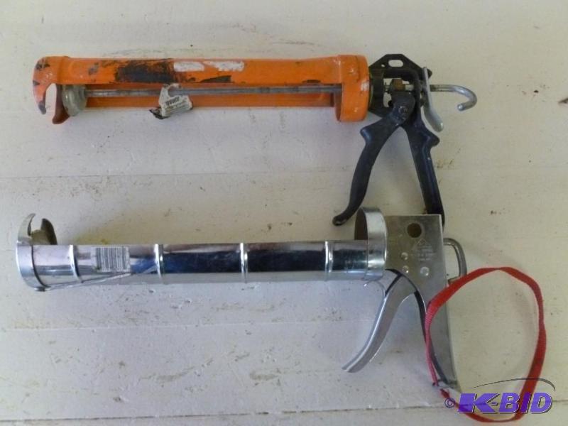 lot 23 image: Lot of two jumbo caulking guns....
