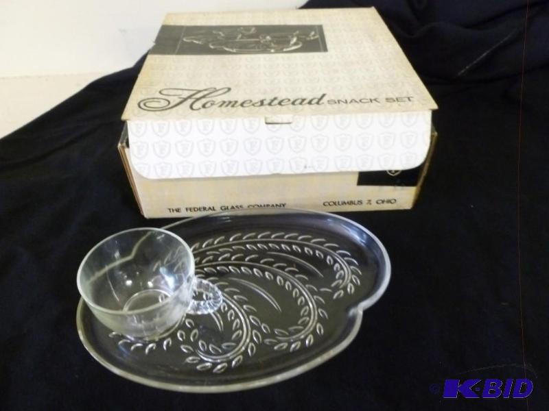 lot 233 image: Vintage Federal Glass Co. Homestead...