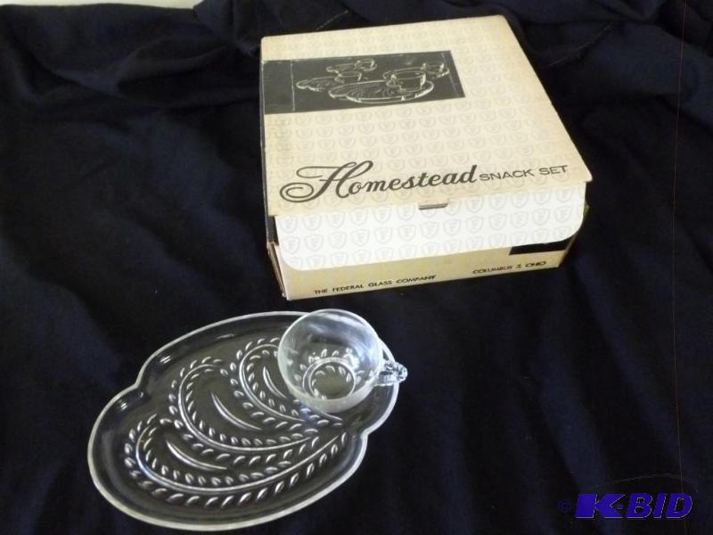 lot 234 image: Vintage Federal Glass Co. Homestead...
