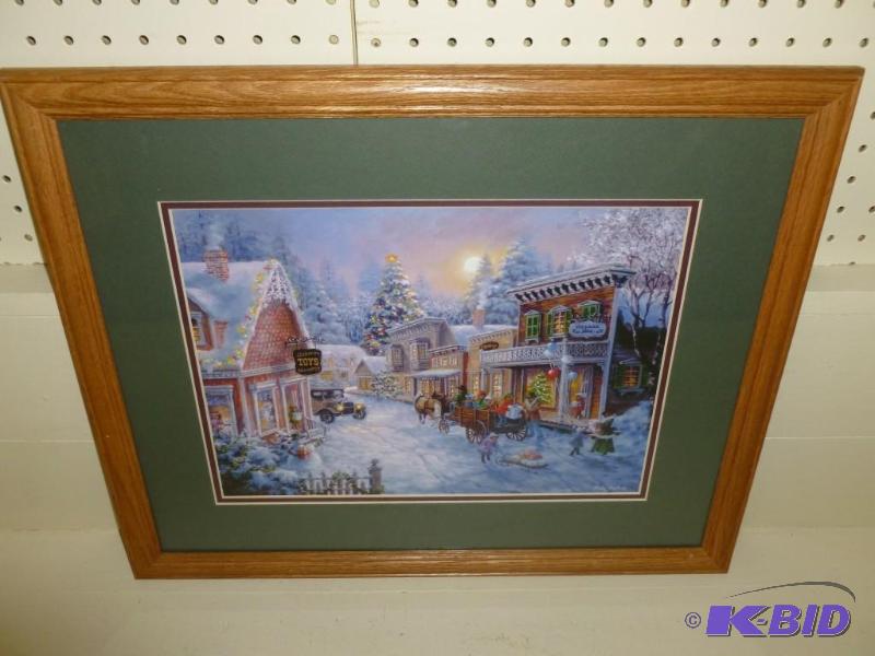 lot 24 image: Nicky Bohme solid oak wood framed a...