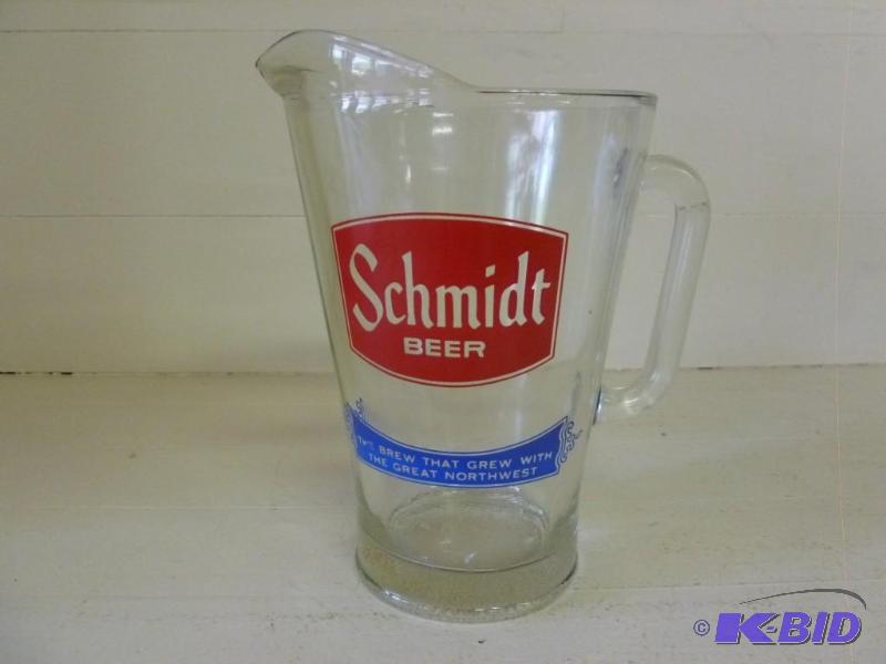 lot 264 image: Large Vintage Schmidt glass beer pi...