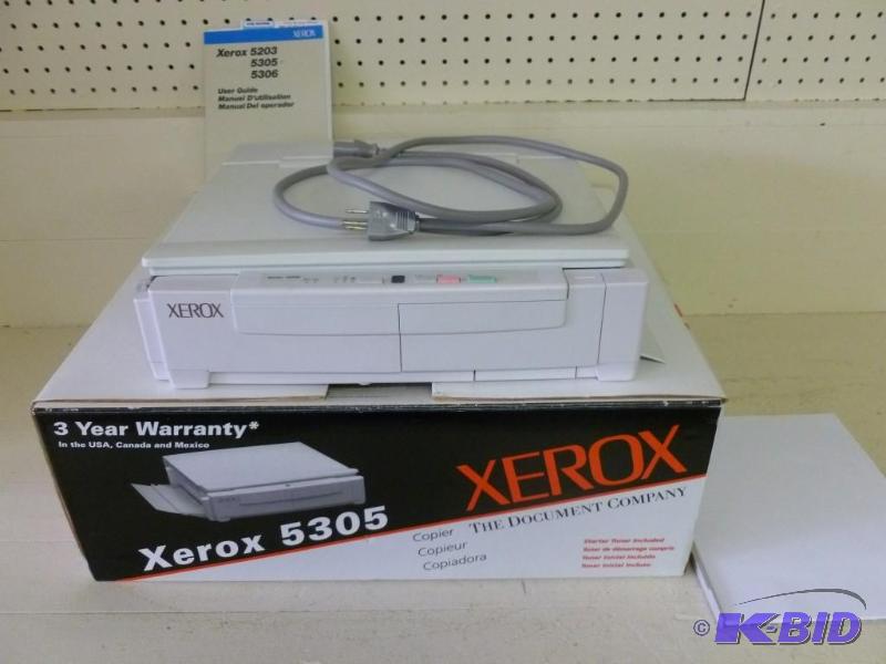 lot 327 image: Xerox 5305 copier machine, appears ...
