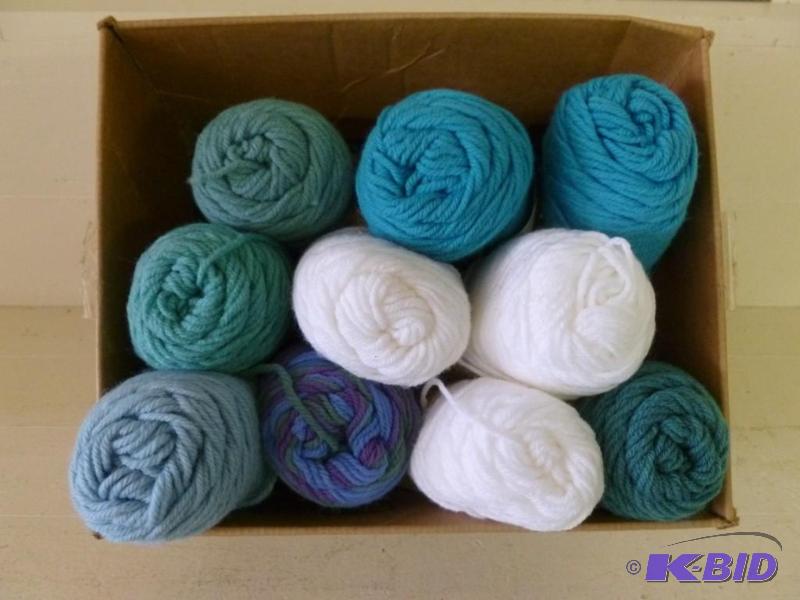 lot 336 image: Large lot of ten new rolls of yarn....