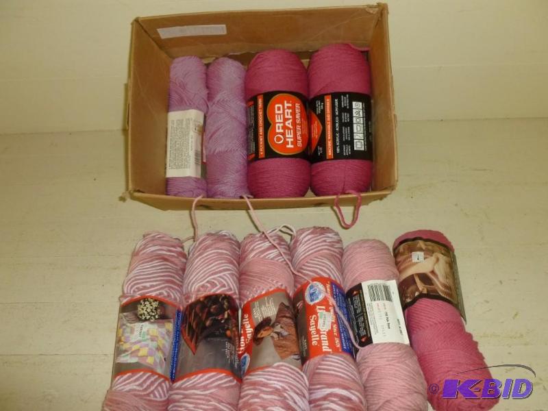 lot 339 image: Large lot of ten new rolls of yarn....