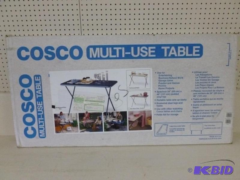 lot 362 image: Cosco multi-use folding table that ...