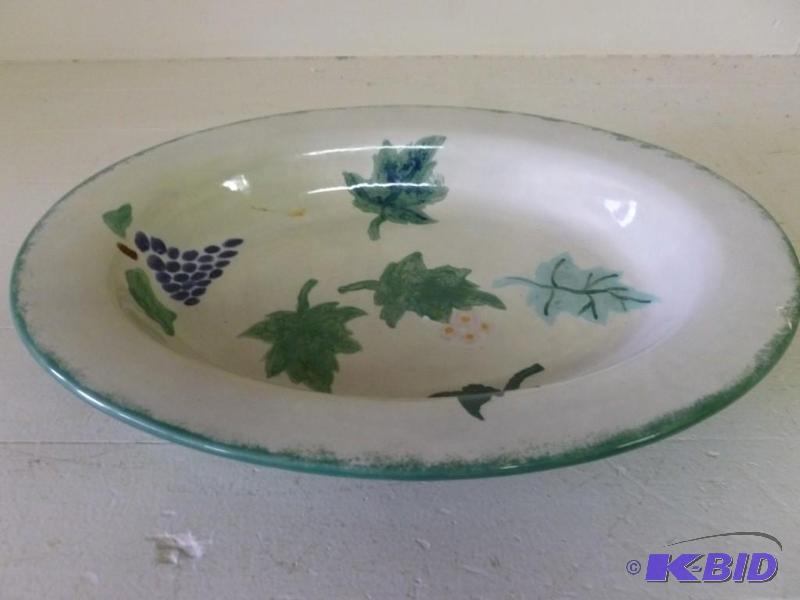 lot 62 image: Large porcelain platter that measur...