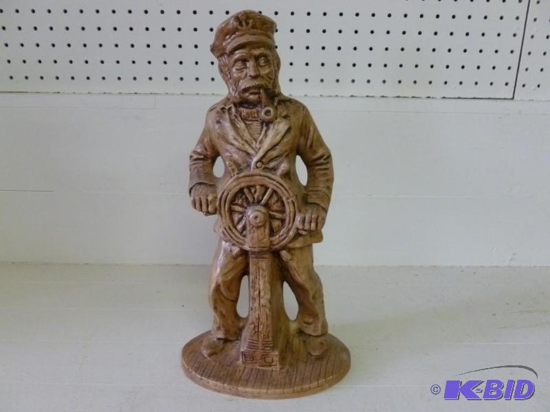 lot 67 image: Large painted ceramic captains man...