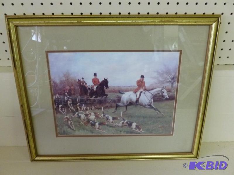 lot 75 image: Large " English Fox Hunt "...