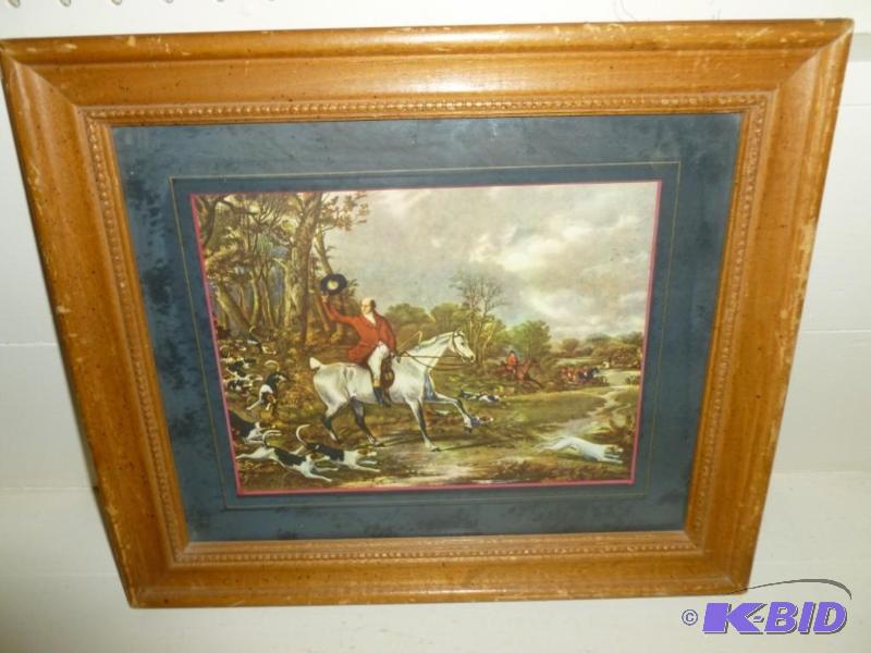 lot 76 image: Vintage " English Fox Hunt &qu...