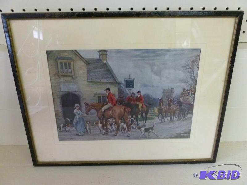 lot 77 image: Vintage " English Fox Hunt &qu...